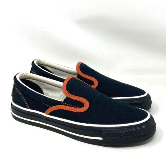 Converse Ctas Slip On Low Top Canvas Black Women Sneakers Custom 171852C-BLKORG - Picture 3 of 10